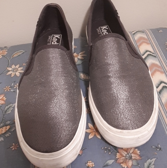 Silver Slipon Keds - Picture 1 of 3